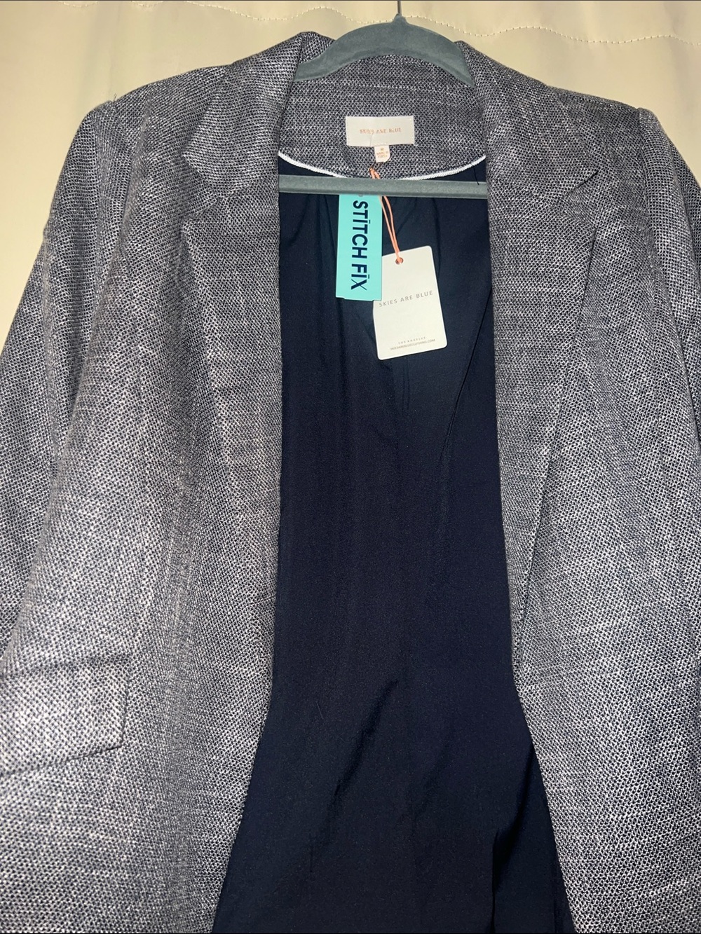 Skies Are Blue Heathered Gray women’s blazer